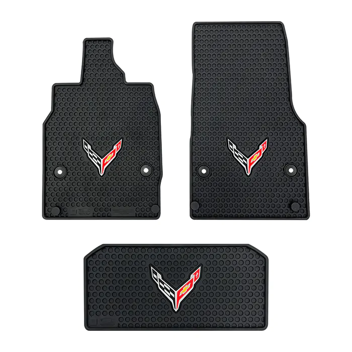 Lloyd Mats Official Store C8 Corvette Rubber All Weather Floor Mats 2020 2021 Made in The USA