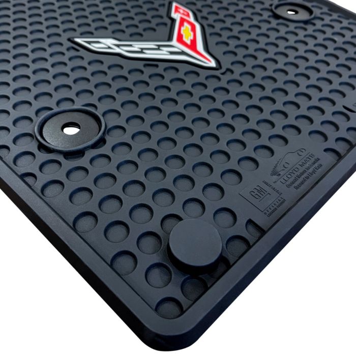 Corvette C8 Lloyd Mats Signature Rubber Mats All Weather Mats