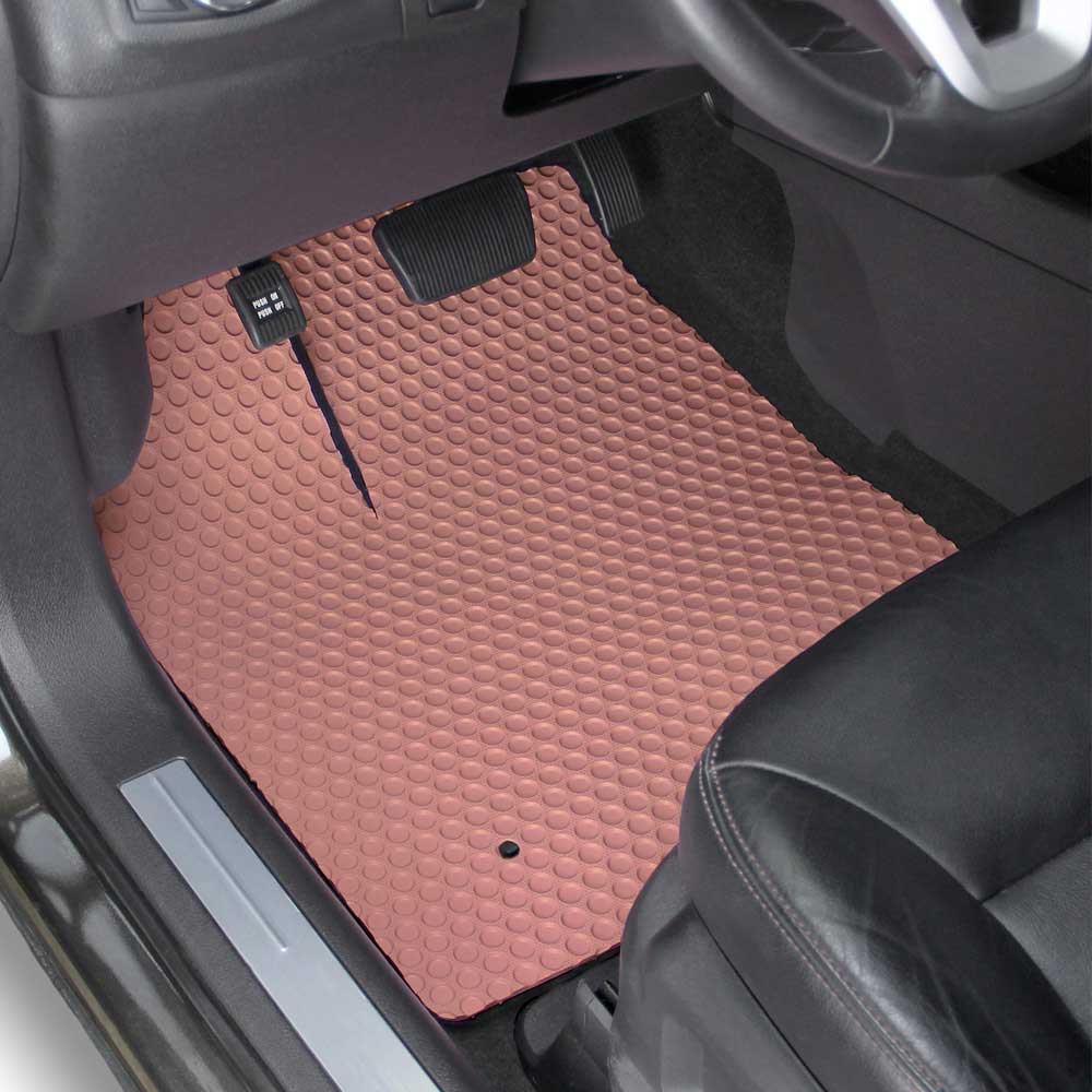 pink rubber car mats